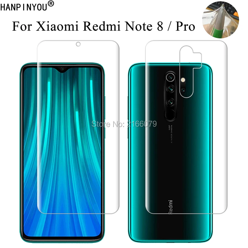 Для Xiaomi Redmi Note 8 / Note8 Pro прозрачный ТПУ/матовый против отпечатков пальцев гидрогель