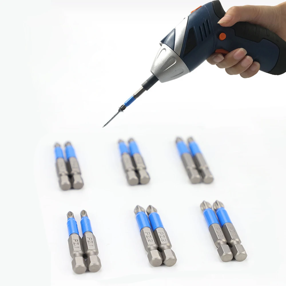 

12pcs Anti Slip Electric Screwdriver Bits Hex Shank PH 50mm Single Side