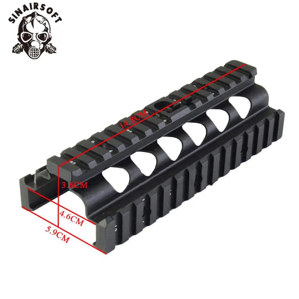 Sinairsoft Алюминиевый CNC M249 нижний и верхний кронштейн для крепления на руку 6 шт. RIS