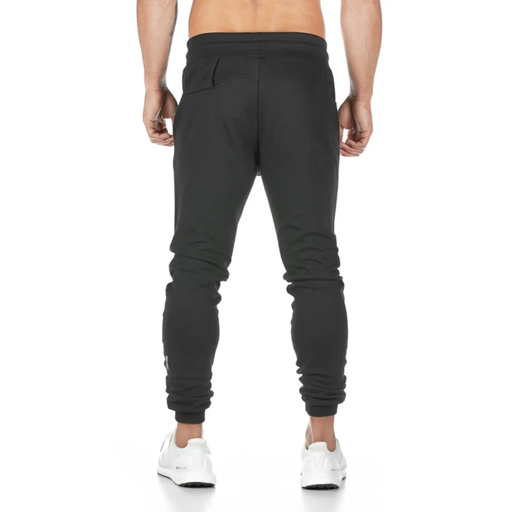 

New Men's Cotton Pants Sweat Absorbent Elastic Fashion High Quality Fitness Trousers Hanging Towel Zipper Running Training Pants