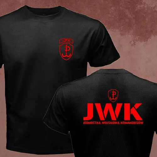 Мужская футболка с эмблемой польских спецназ JWK джедношка военная | одежда