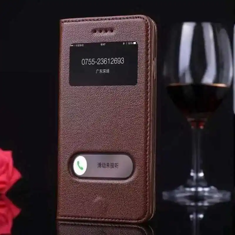 

Чехол из натуральной кожи для Iphone 6, 6s Plus, чехол с окошком, чехол для Iphone 6Plus, чехлы с откидной крышкой, Магнитный Роскошный чехол