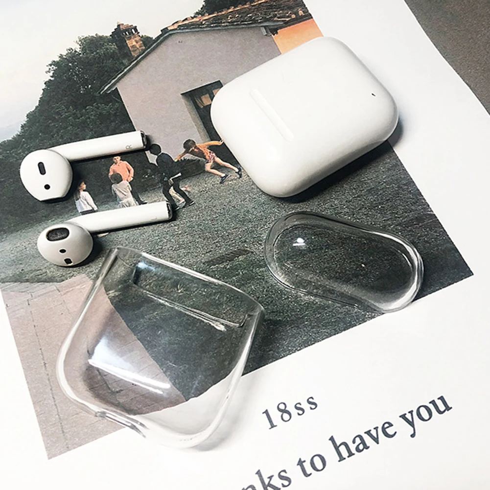 Милый беспроводной Чехол для наушников Iphone AirPods 1 и 2 пластиковый противоударный