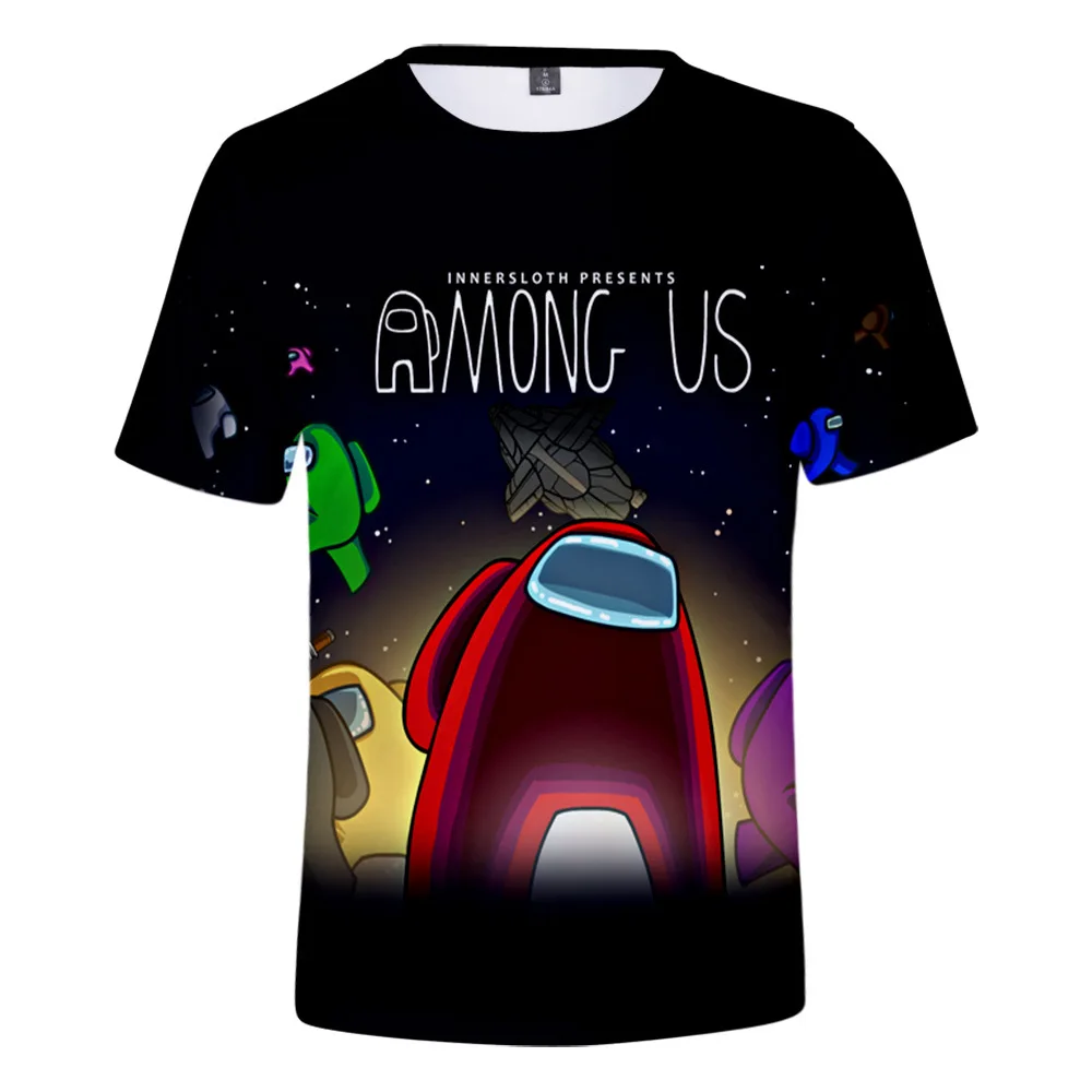 

2021 hot Game Among Us T-shirt 3D O-Neck men's T-shirt Women Summer Short Sleeve Tee Unisex Streetwear Harajuku Fashion Clothes