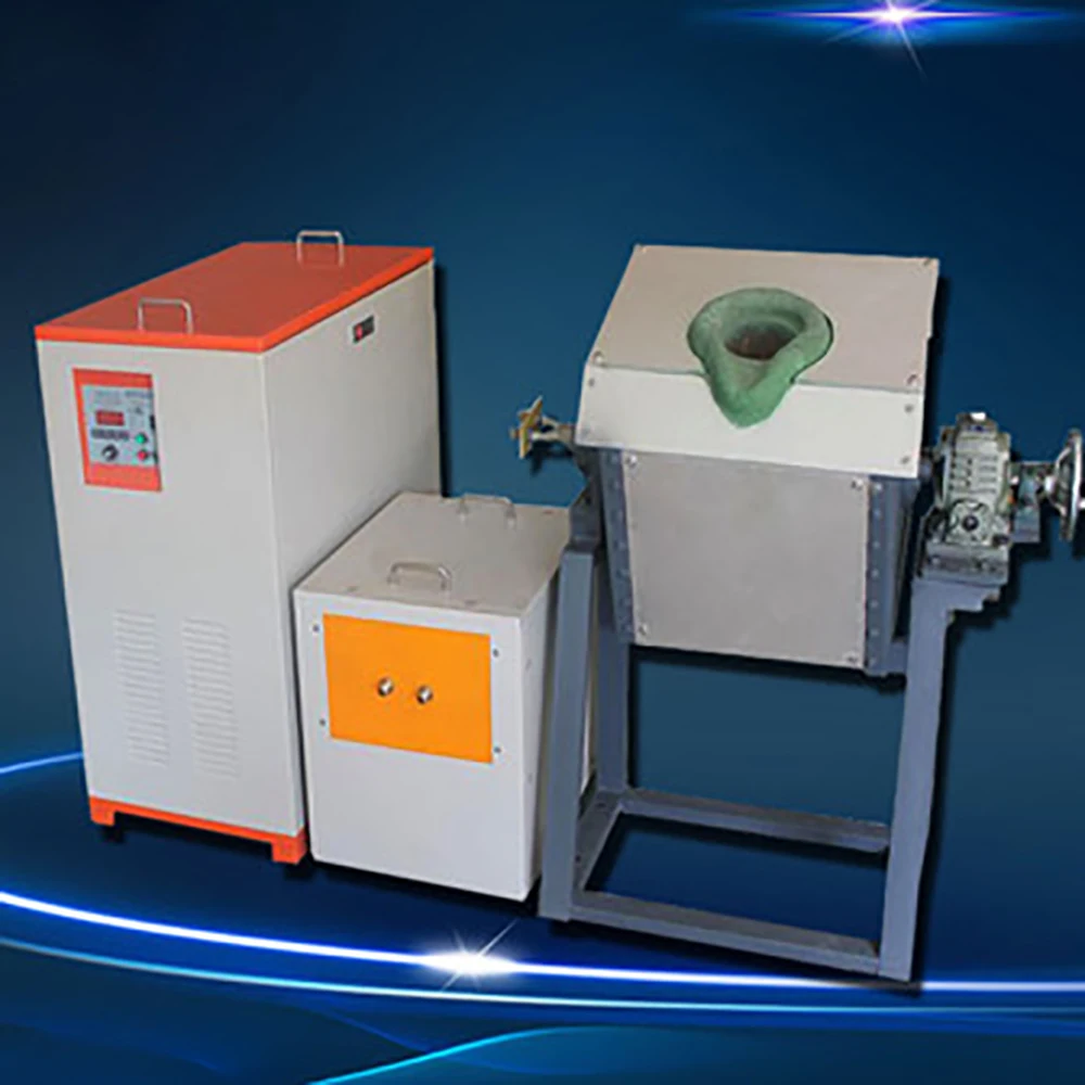 Среднечастотная индукционная нагревательная печь мощностью 90 кВт для плавки