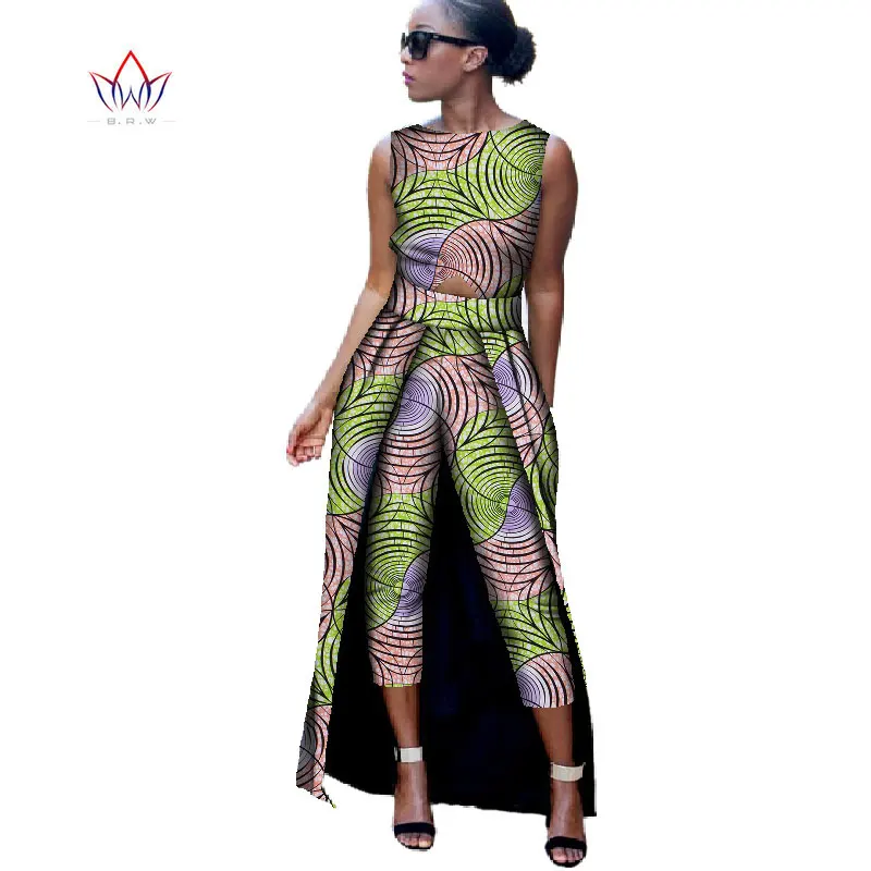 Новинка модный Африканский хлопковый комбинезон с принтом богатый женский