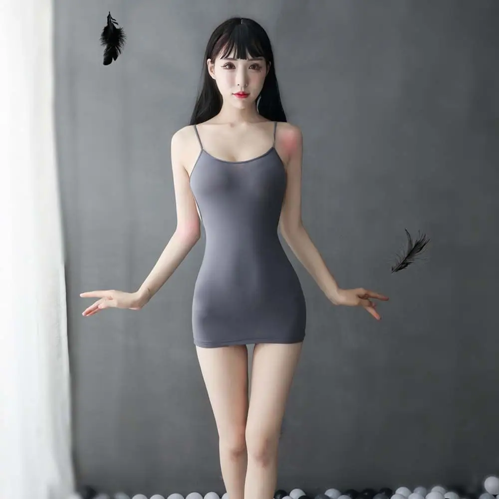 

Sexy Lingerie Open Back Short Skirt Hip Skirt Transparent Flirting Tight-fitting Dresses