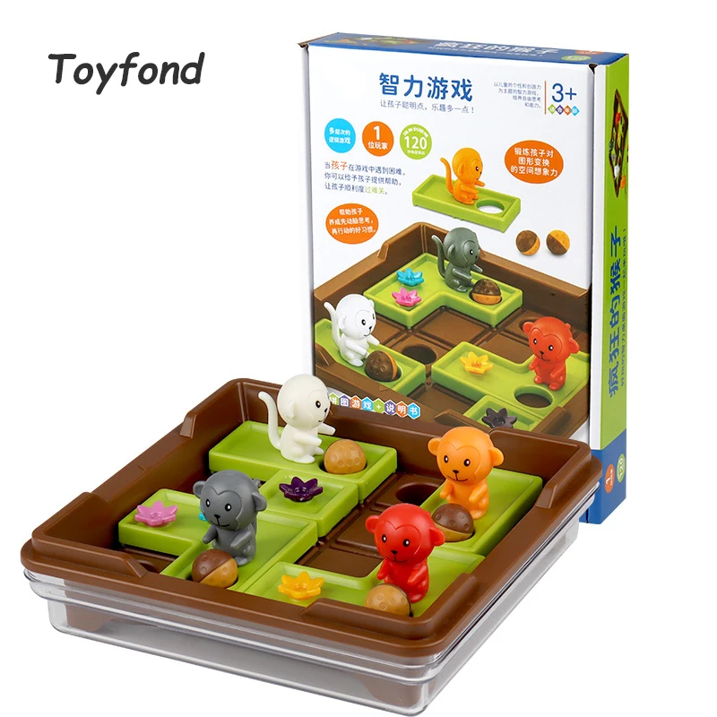 Сумасшедшая обезьянка настольные игры в прятки 120 испытания с решением