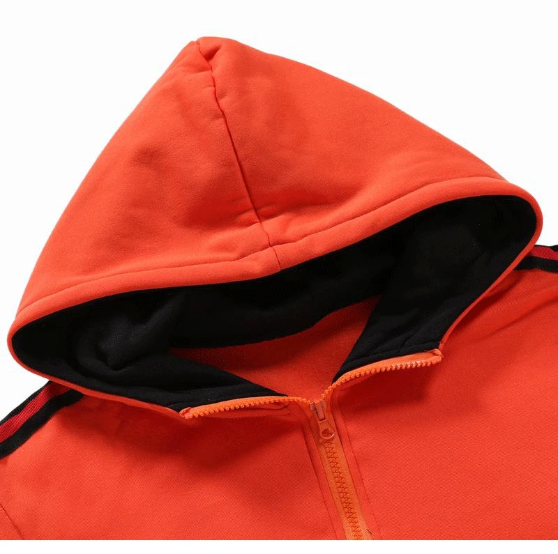 

2021 Spring New Men's Color Matching Casual Pullover Youth Slim-Fit Hood Sweatshirts