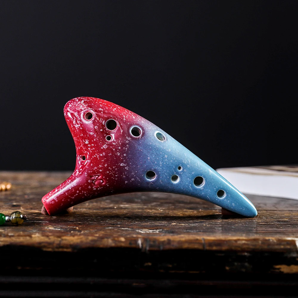 12 отверстий керамический музыкальный инструмент Ocarina Alto C в Звездном стиле со