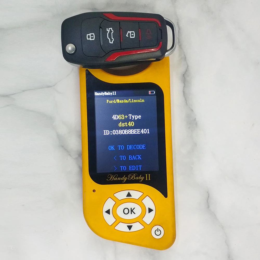 Запасной ключ KEYECU Red обновленный дистанционный брелок от машины 315 МГц 4D63 80 бит