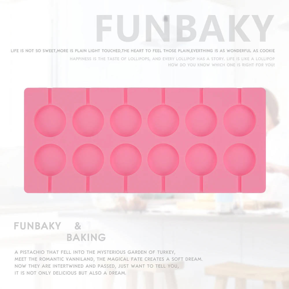 FUNBAKY 6 отверстий силиконовая форма для леденцов сделай сам леденец шоколад
