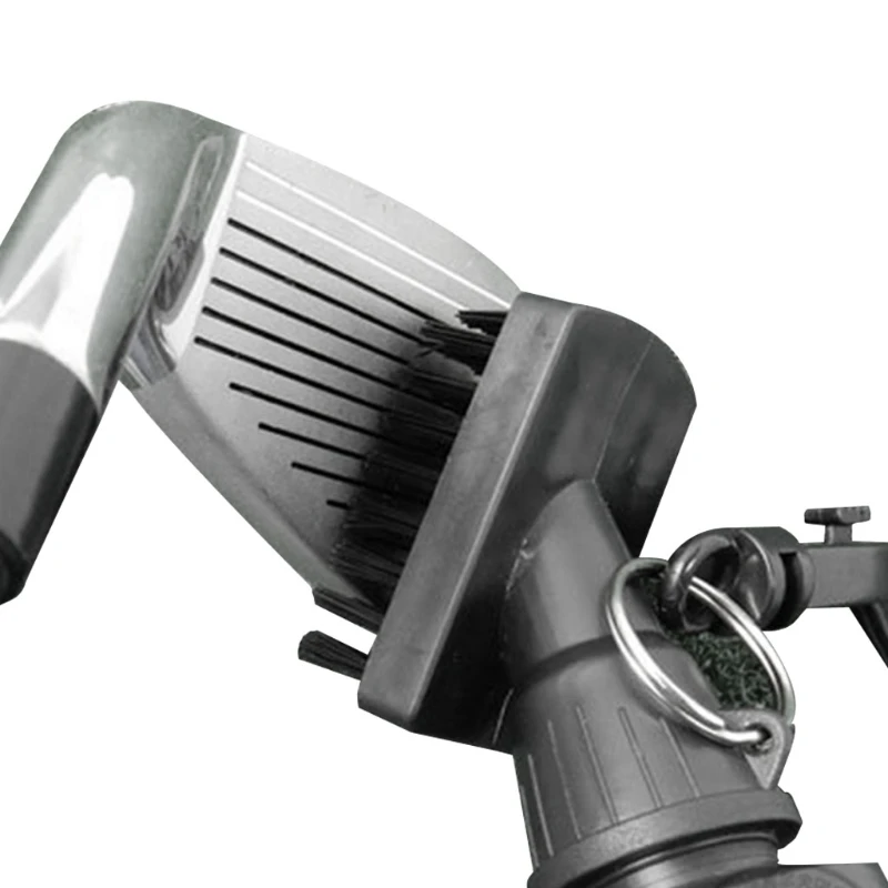 

Golf Club Cleaning Brush with Hook Comfortable Hand Grip Retractable Groove Cleaner for Hanging on Golf Bag Club Groove Ball