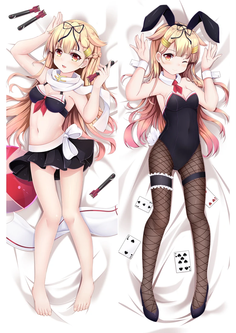 Коллекция Kantai Карнавальный костюм yuudachi Подушка Чехол отаку ПИЧ скин 2 Way тела