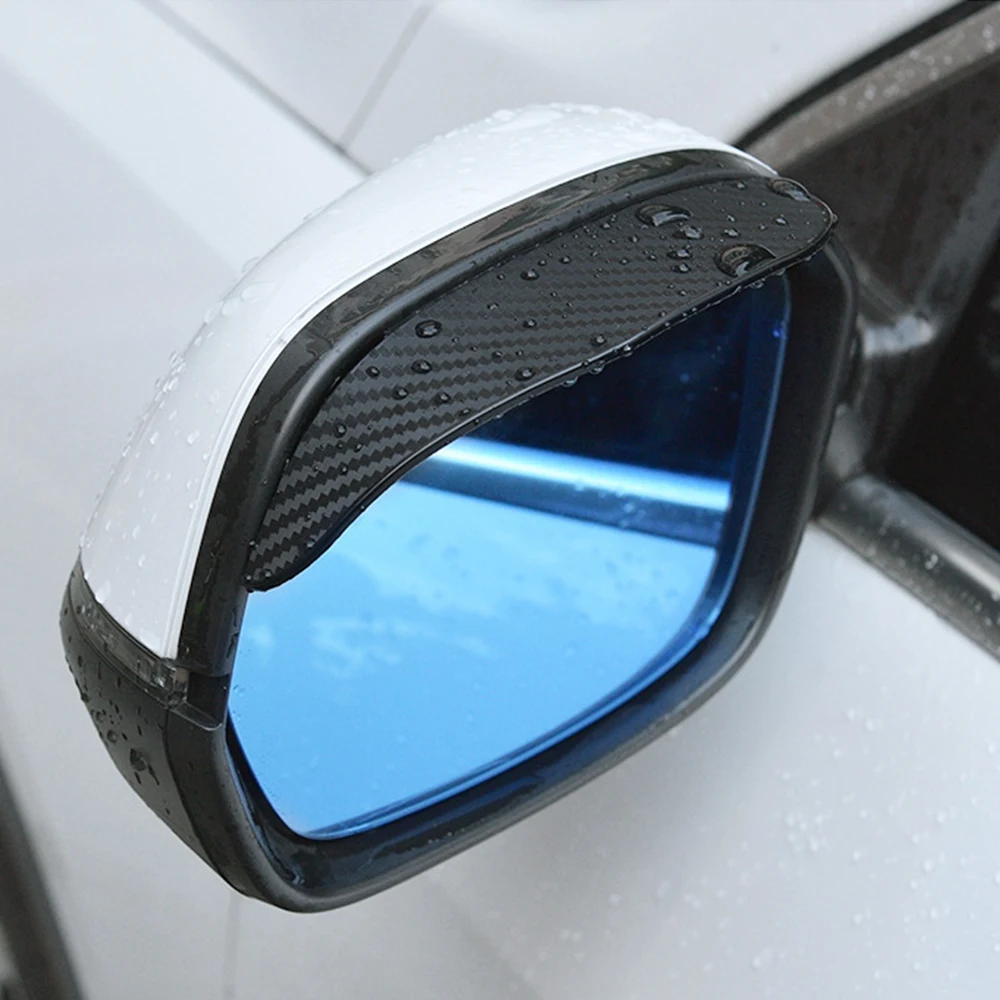 Фото 2 шт. автомобильное зеркало заднего вида от дождя козырек для бровей защитный