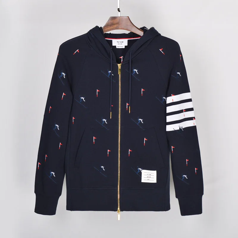 THOM 2020 ТБ Мужская окрашенная куртка с капюшоном вышивкой для катания на лыжах