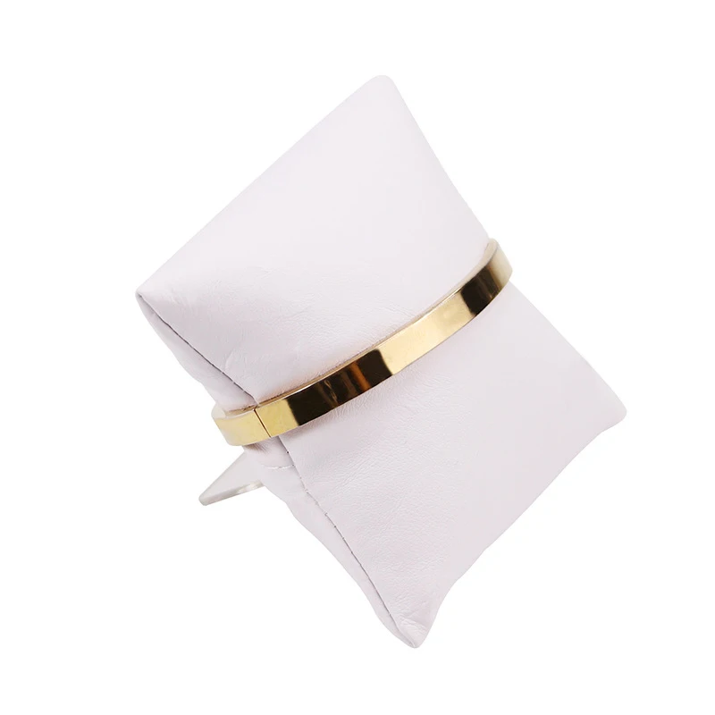 Подставка для браслета часов с подставкой белая искусственная кожа | Украшения и
