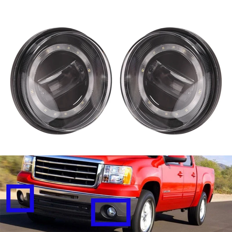 

20W Pickup DRL Bumper Driving Fog Lights for Sierra 2007-2013