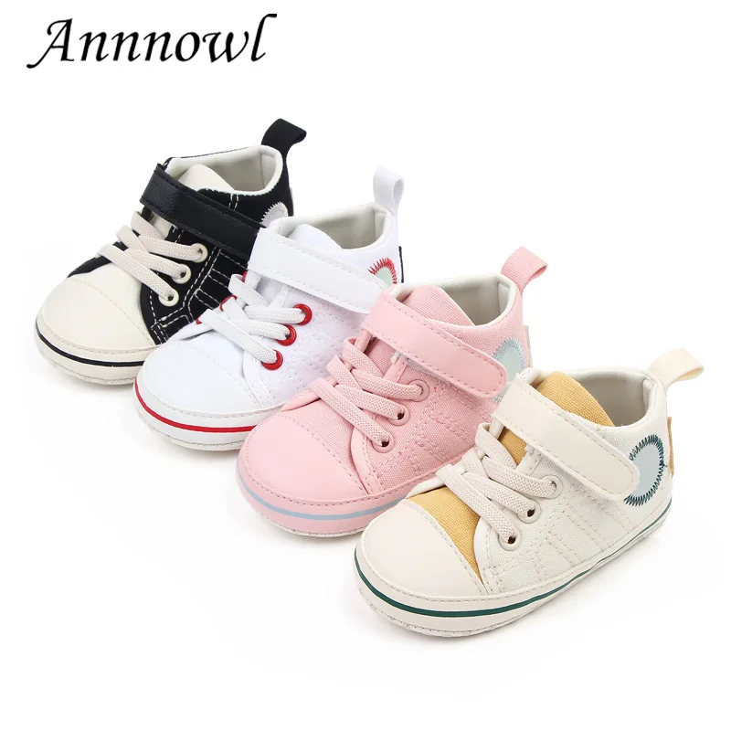 Детская кроватка с мягкой подошвой брендовая обувь для новорожденных девочек на