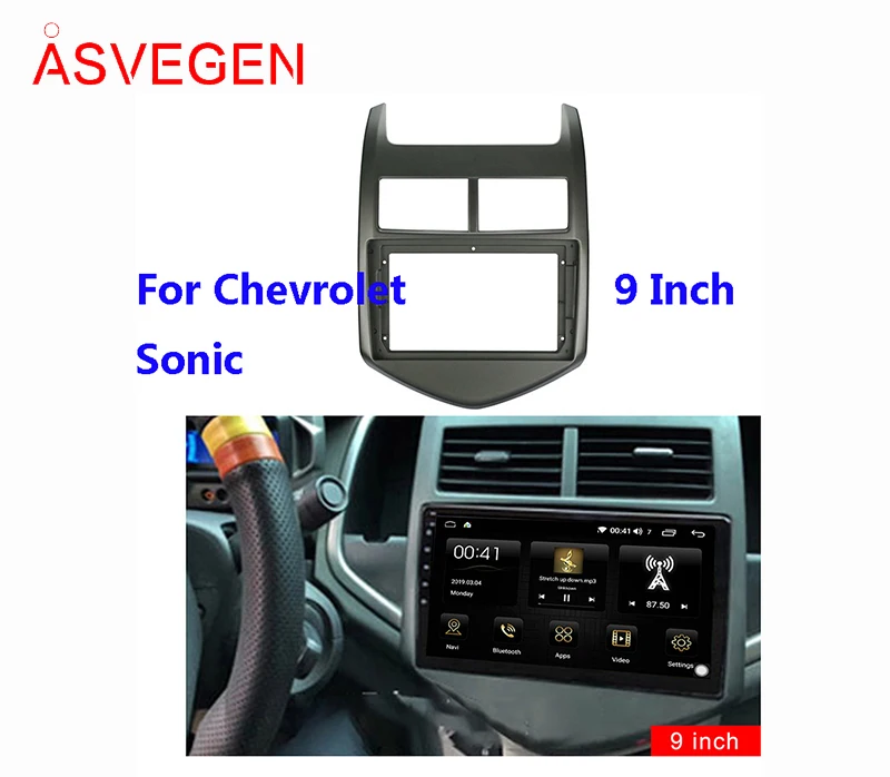 

Asvegen Car Radio Fascia Frame For Chevrolet sonic Car Dvd Frame Install Panel Dash Mount Installation Dashboard