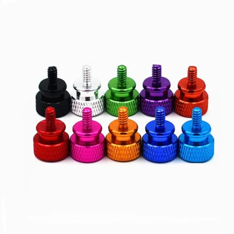 5 шт. M3 винт для компьютера из алюминиевого сплава цветной шаг ручной затяжки