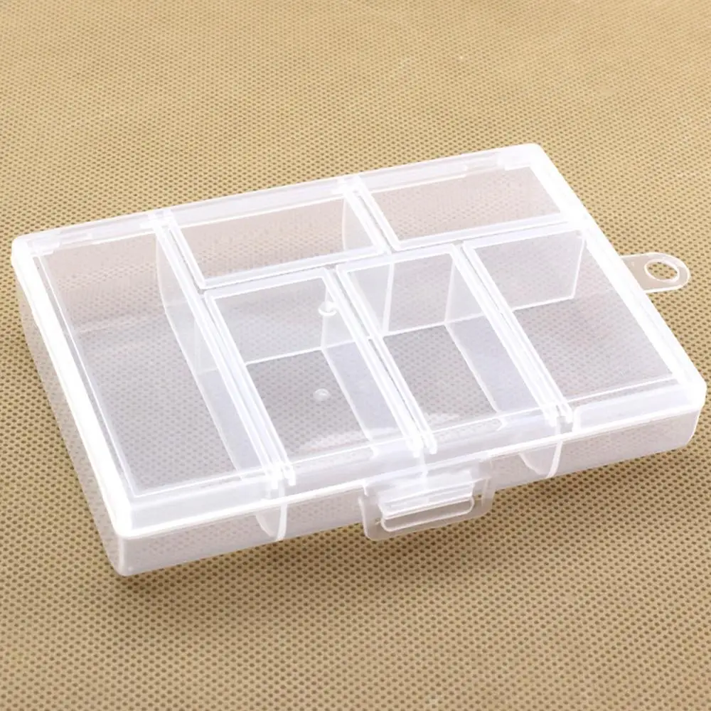 6 сетки отделения Пластик прозрачный драгоценностей ювелирных изделий из бисера