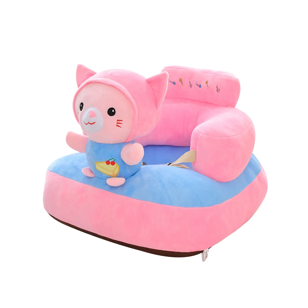

No Filling Cotton Learning Chair Baby Sofa Support Seat Covers Baby Seat Sofa Skin Cartoon Shape Sofa Covers