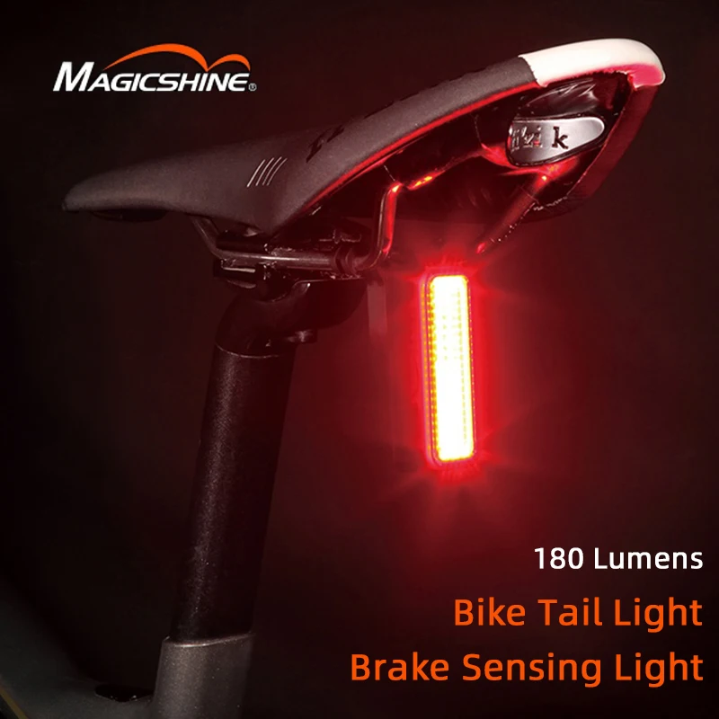 

Magicshine Bicycle Smart Auto Brake Sensing Light SEEMEE 180 IPx6 Waterproof LED Charging MTB Bike Rear Light Cycling Tail Light