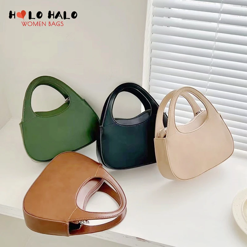 

Retro Sfort Skin Handbags and Purses Casual Female Shoulder Bags Simple Ladies PU Leather Solid Color Crossbody Bag Women Wallet