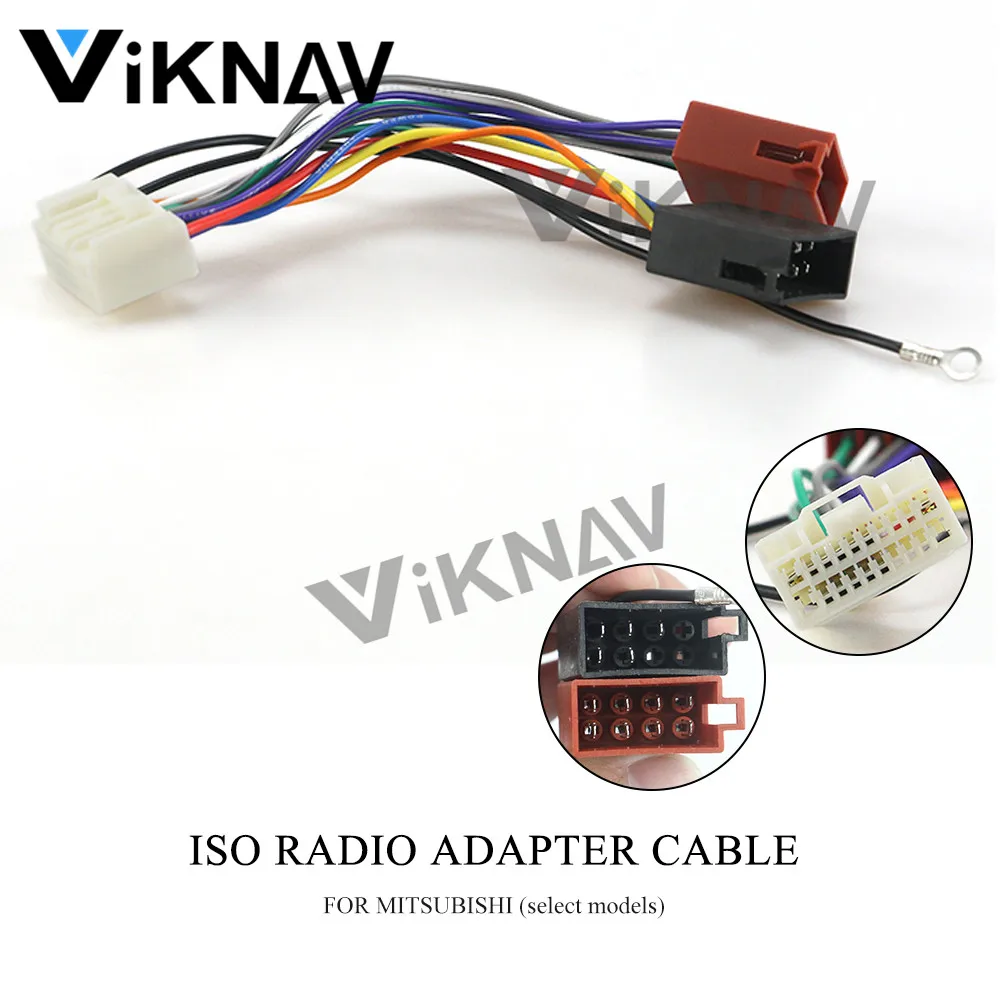 

Wiring Harness Connector ISO Radio Adapter for-MITSUBISHI (select models for-Rockford Fosgate Lead Loom Cable Plug 12-130