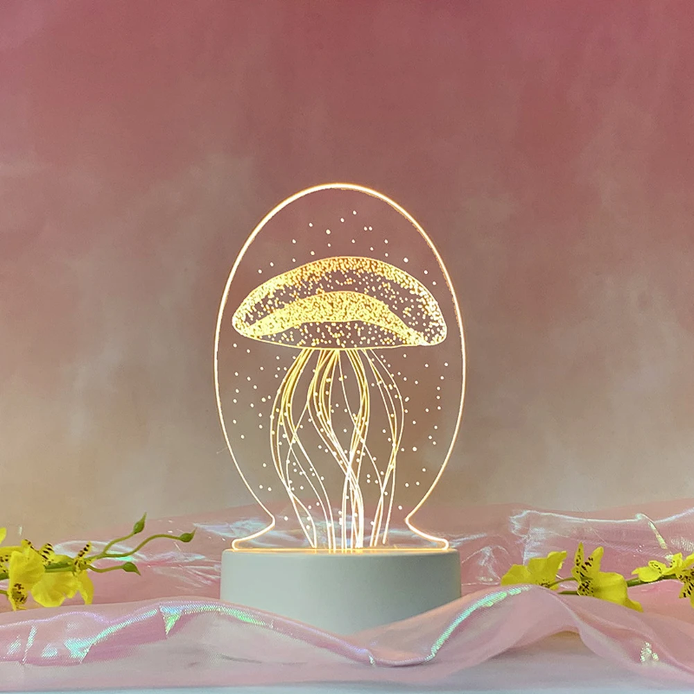 

Creative gift 3D night light Holiday event gift LED 3D Acrylic LED Table Lamp USB Kids Child Bedroom Bedside Night Light Decor