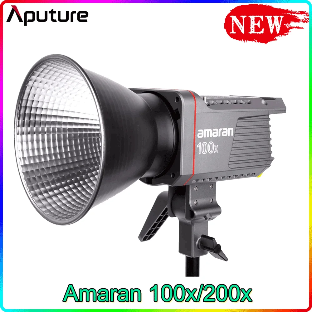 

Aputure Amaran 100X 200X Bi-Color 2700-6500K LED Video Light Bluetooth App Control DC/AC Power Supply for Camera Video Interview