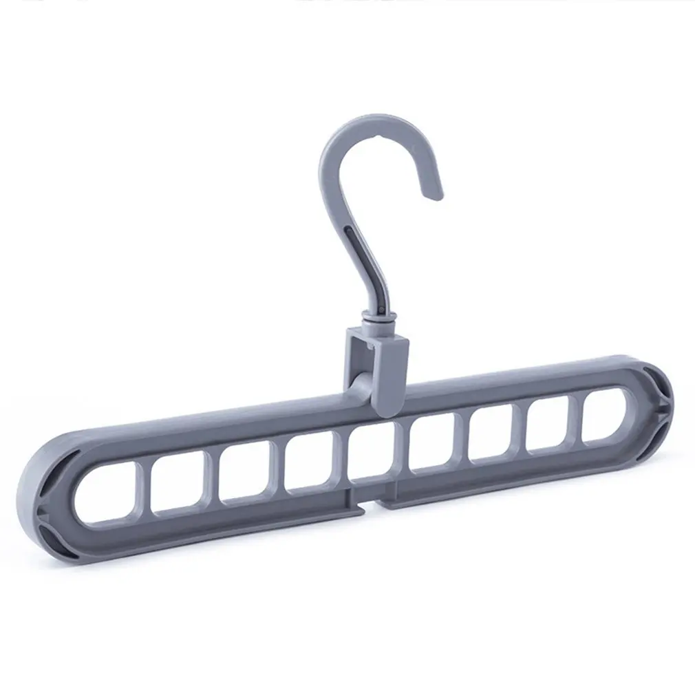 Multifunctional nine-hole hanger Folding contraction Magic rotating clothes Home use Travel Storage artifact | Дом и сад