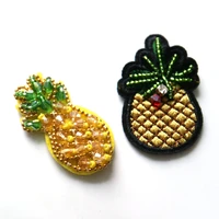 2pcslot pinapple beaded patches for clothes diy sew on parches appliques embroidery applique parch ropa clothing accessory
