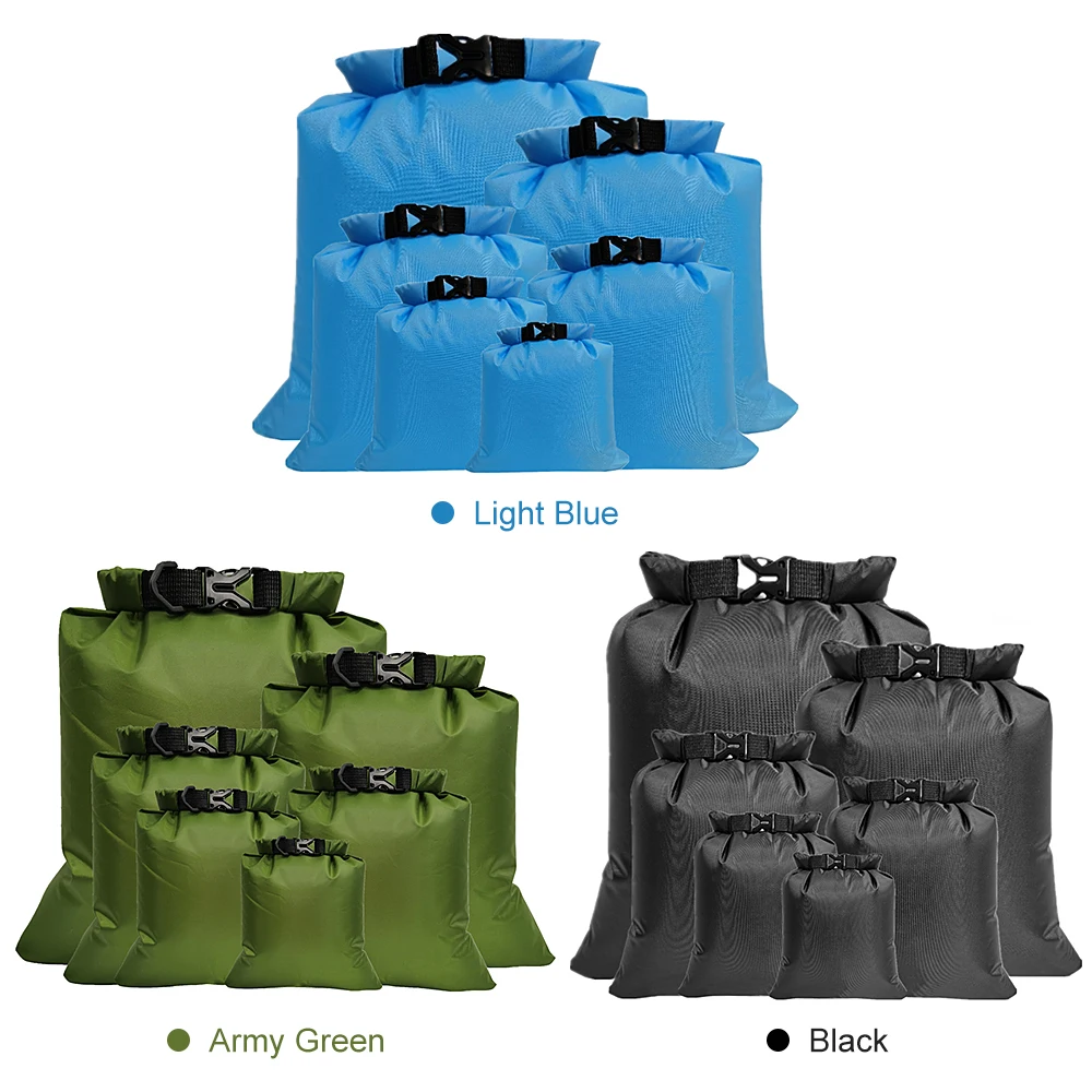 

6 PCS Outdoor Waterproof Bag Dry Sack for Drifting Boating Floating Kayaking Beach Fishing Kayak Accessories