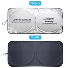 160x86 см солнцезащитный козырек для лобового стекла солнцезащитный крем логотип солнцезащиты козырька от солнца для Mercedes BMW Dodge Hyundai Jaguar Honda Land Rover