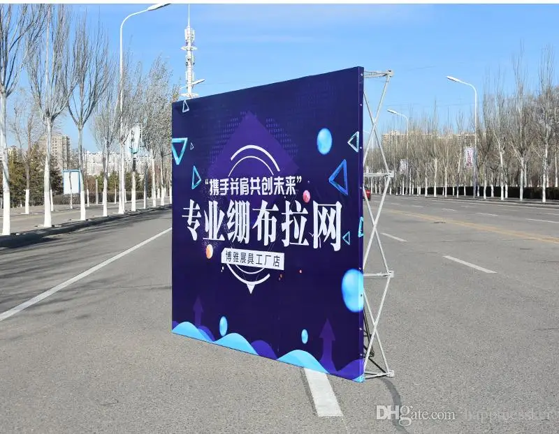 

New Portable Aluminum Flower Wall Folding Stand Frame for Wedding Backdrops Straight Banner Exhibition Display Advertising Show