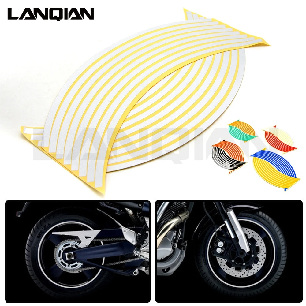 Светоотражающие наклейки на колесо для мотоцикла YAMAHA WR 250X 250R 450F TTR 125 250 600 TTR250 TMAX