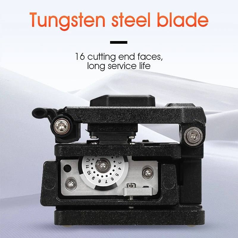 COMPTYO AUA-X0 High-precison Optical Fiber Cleaver FTTH Fiber Cutter Tools Fiber Cable Cutting Knife With Waste Fiber Box