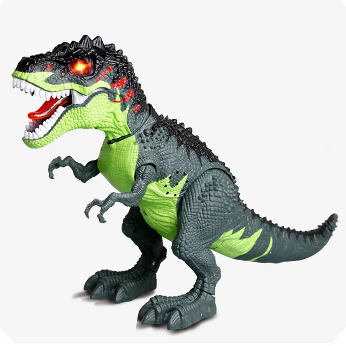 Электрическая игрушка-динозавр Гуляющий тираннозавр укладка светильник яйцо