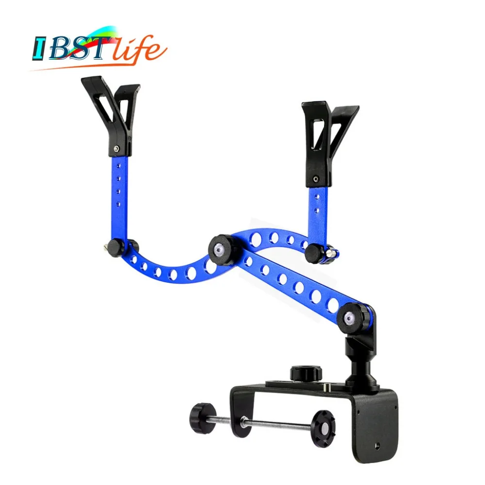 

IBST LIFE Aluminium Alloy Raft Fishing Sea Boat Fishing Rod Holder Bracket Support Rack Pole Clamp Clip Stander Fishing Tackle