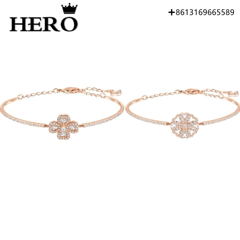 

HERO оригинальная копия Высокое качество 1:1 SWA многостильный позолоченный браслет с цветком из розового золота с конвертом с логотипом