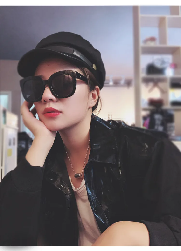 Английская винтажная женская темно-синяя шапка осенне-зимняя теплая шапочка