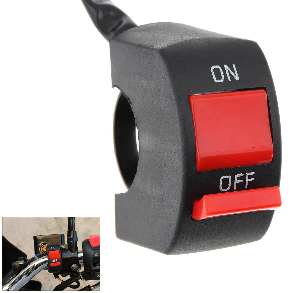 Motorcycle Universal Switches Handlebar Flame Rollout Switch on off Button for Motor ATV Bike DC12V/10A | Автомобили и мотоциклы