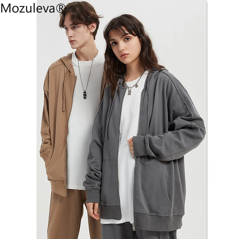 Mozuleva Winter Thicken Fleece Women Couple Sweatshirt Cotton Oversized Hoodies Sweatshirts Female Warm Pullovers Jacket Quality | Женская
