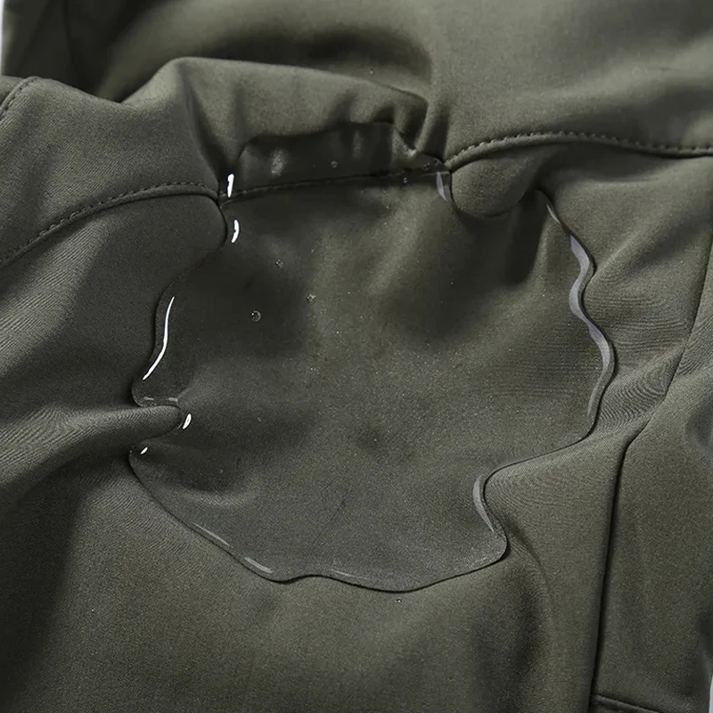 Military Shark Skin Soft Shell Jackets Men Tactical Pant Waterproof Coat Army Combat Hood Camp Fish Trekking Hike Hunt Trousers