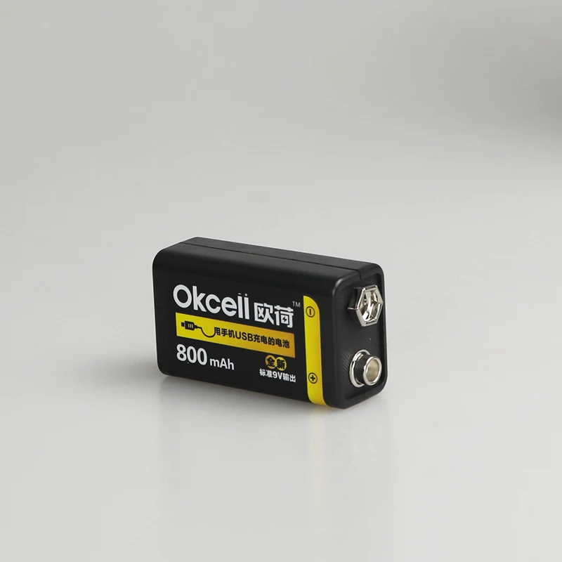 OKCELL 9V Перезаряжаемые Батарея 800 мА/ч Портативный OKcell Micro USB аккумуляторные батареи