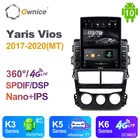 Автомагнитола Ownice 2 Din на Android 10,0 для Toyota Yaris Vios 2017-2020, автомагнитола с GPS-навигацией, мультимедиа, DSP 360, панорама