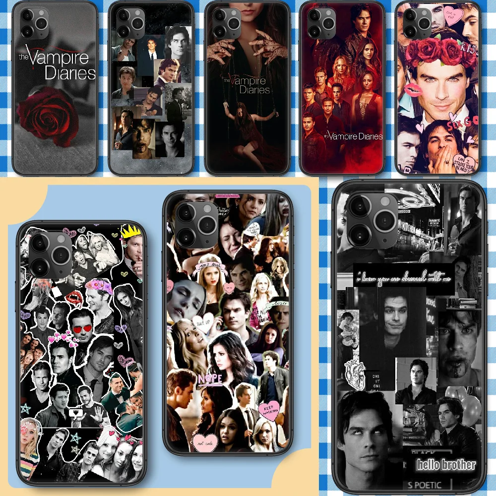 Чехол для телефона с дневниками вампира деймоном Сальваторе iphone SE 2020 6 6S 7 8 11 12 13 Mini