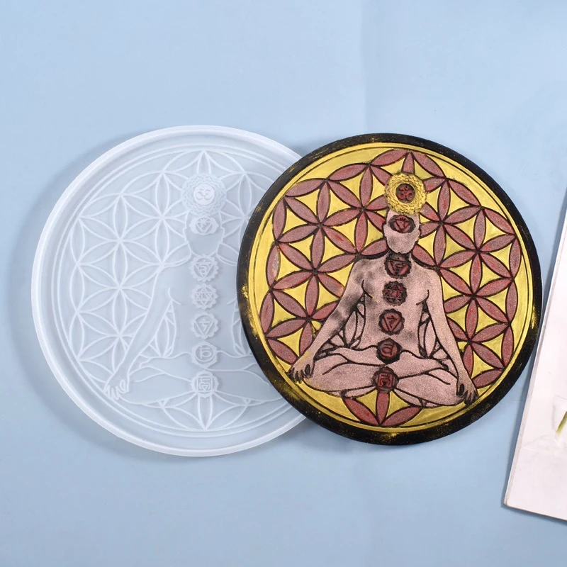 

DIY Crystal Epoxy Mold Divination Comp Series Meditation Portrait Swing Table Jewelry Silicone Mold